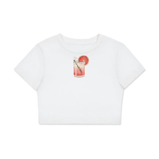 Pink Sippin Baby Tee